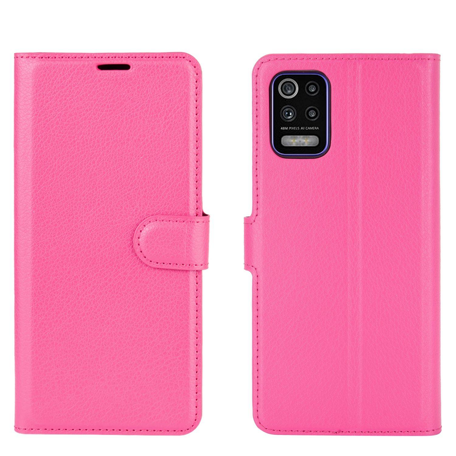 LG K52 Handyhülle Bookcover Rosa