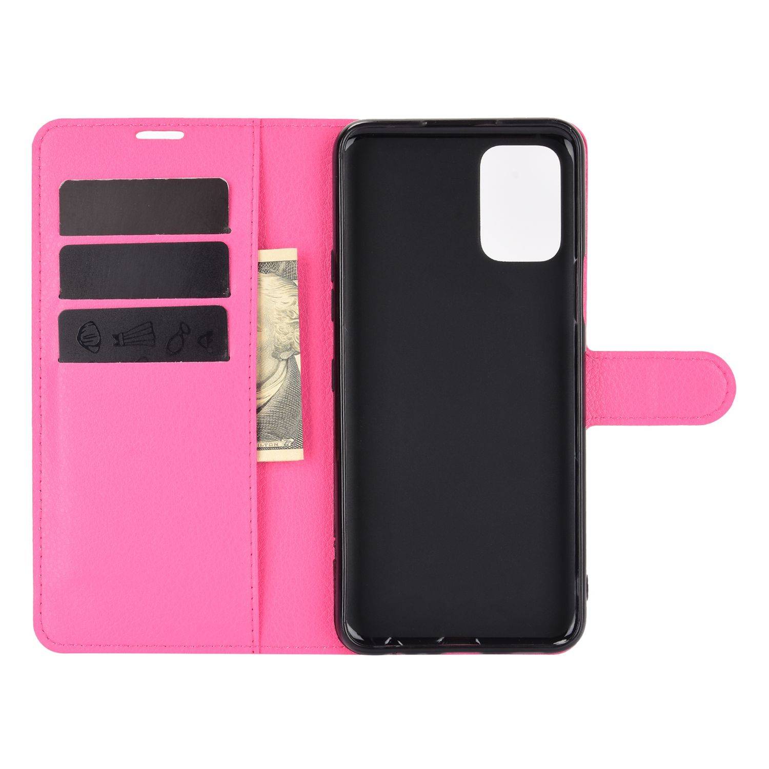 LG K52 Handyhülle Bookcover Rosa