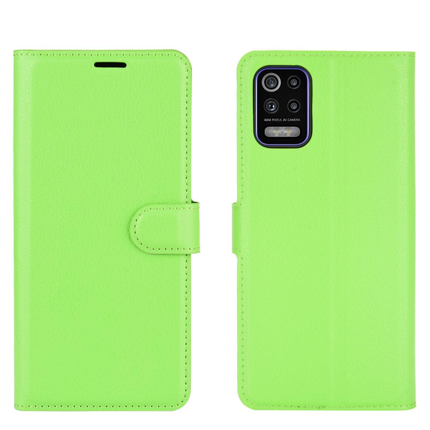LG K52 Handyhülle Bookcover Grün