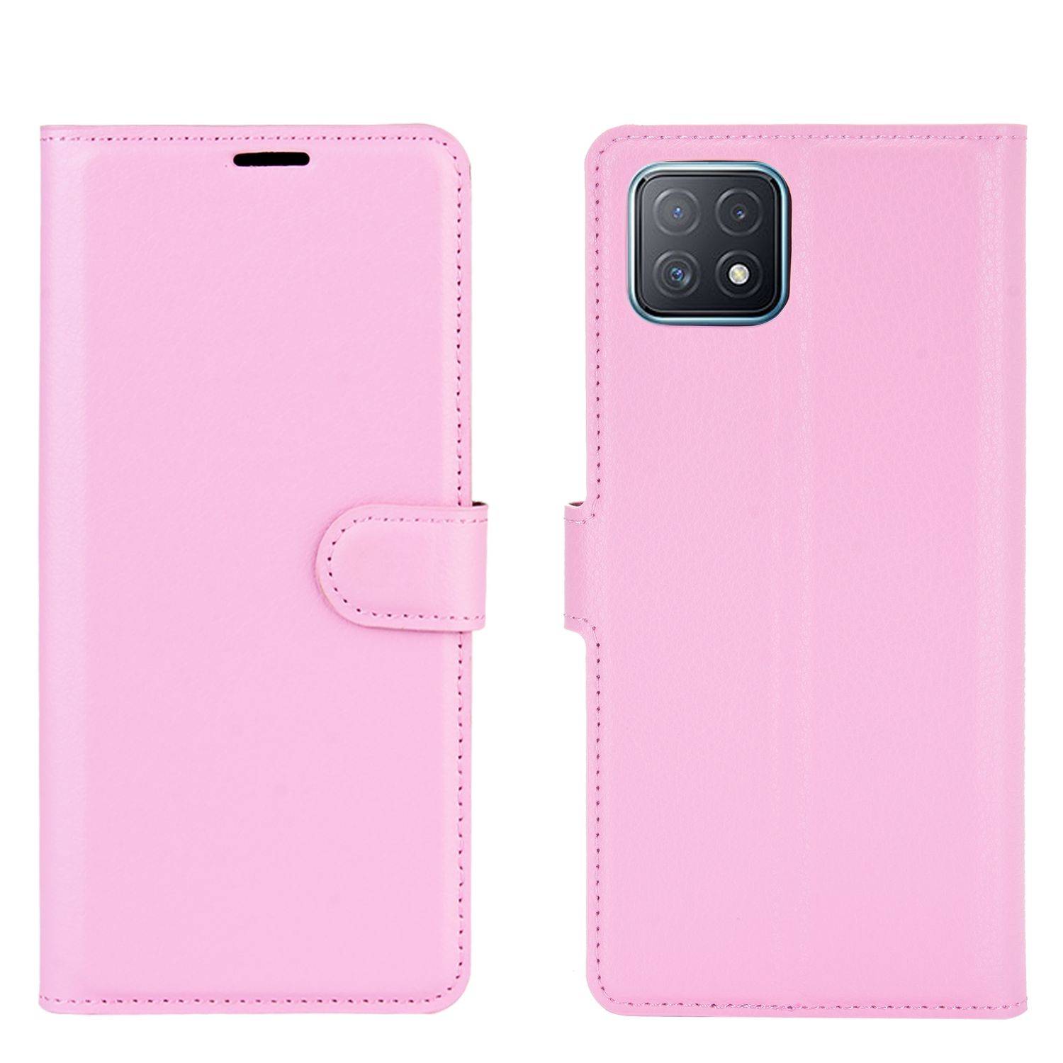 Oppo A72 / A73 Handyhülle Bookcover Rosa