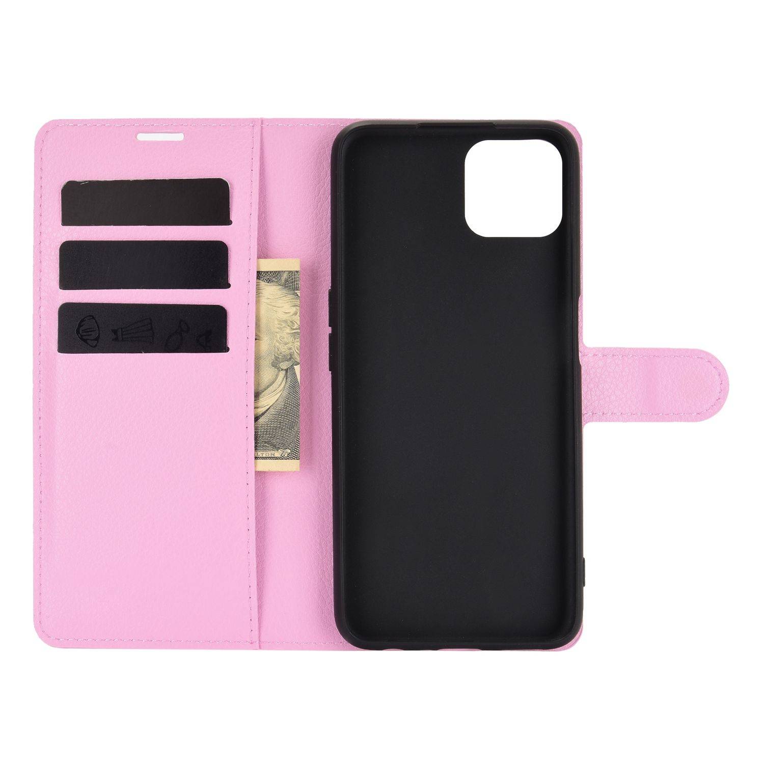 Oppo A72 / A73 Handyhülle Bookcover Rosa