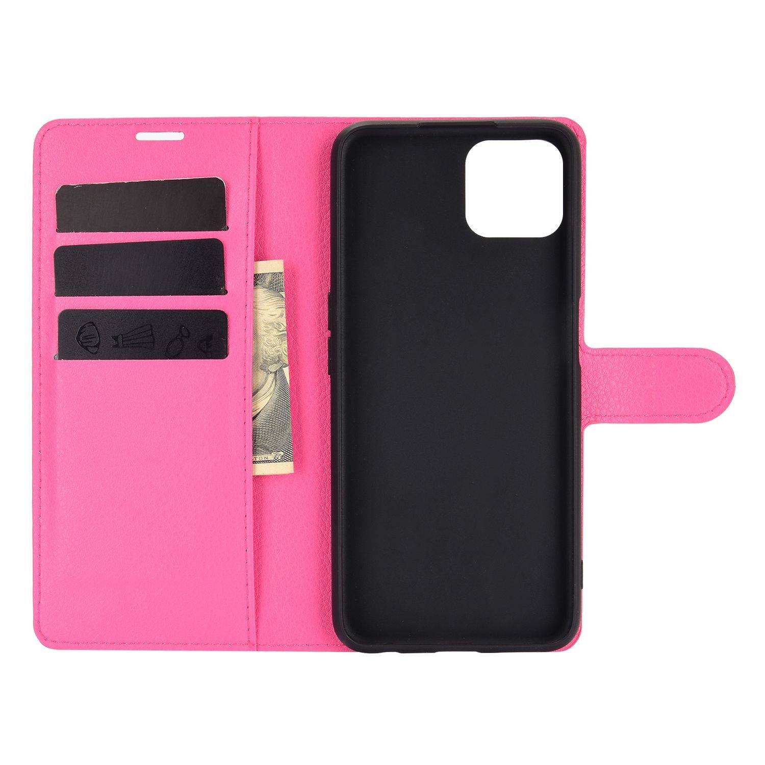 Oppo A72 / A73 Handyhülle Bookcover Rosa