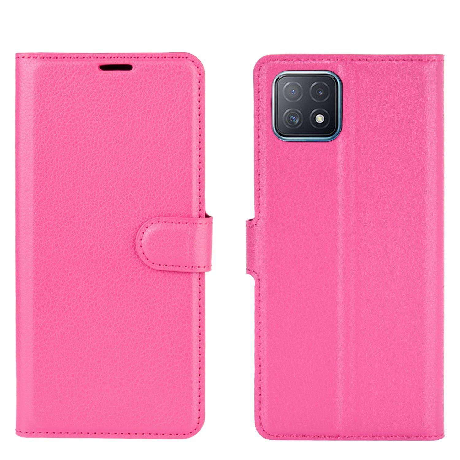 Oppo A72 / A73 Handyhülle Bookcover Rosa