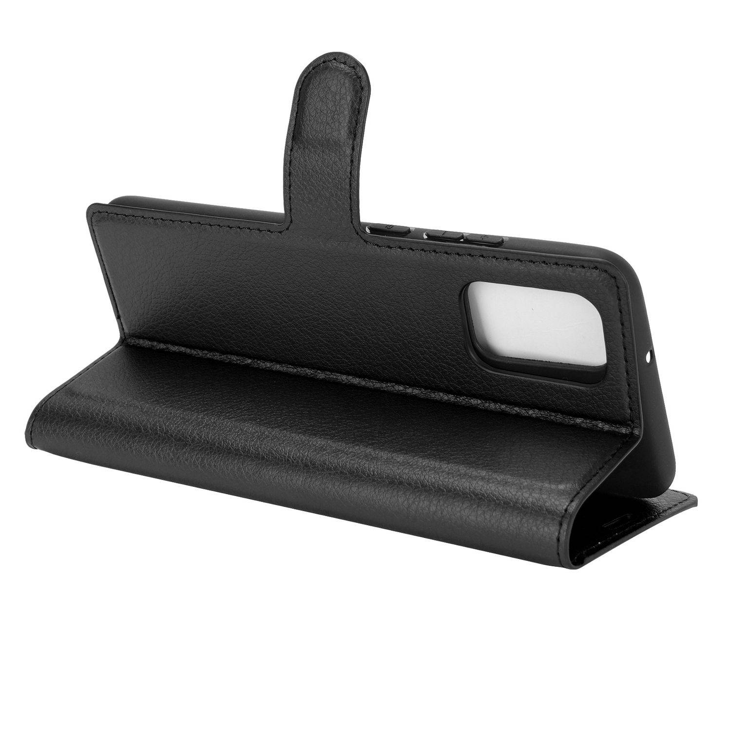 Samsung Galaxy A02s Handyhülle Bookcover Schwarz