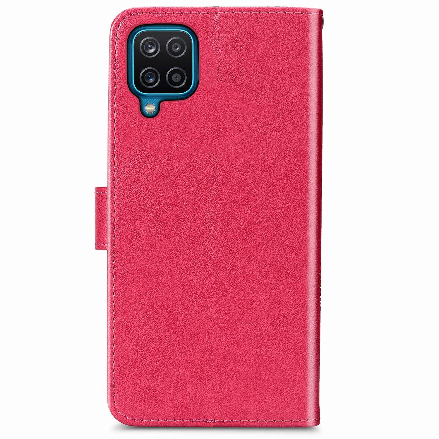 Samsung Galaxy A12 Handyhülle Bookcover Rosa