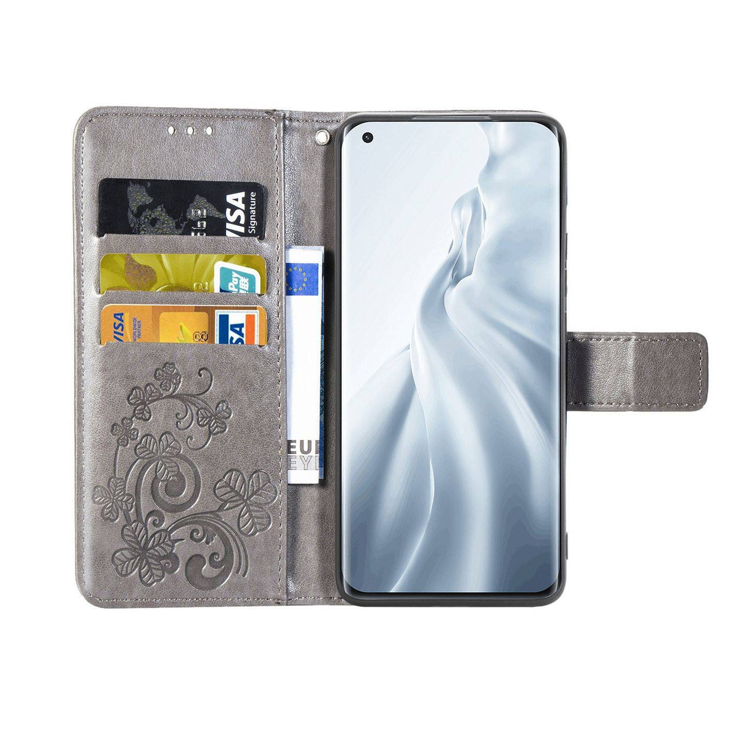 Xiaomi Mi 11 Handyhülle Bookcover Grau