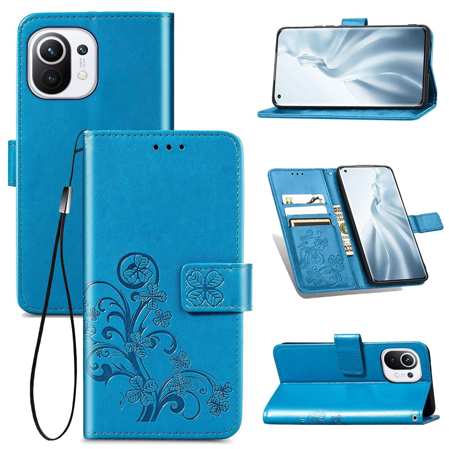 Xiaomi Mi 11 Handyhülle Bookcover Blau