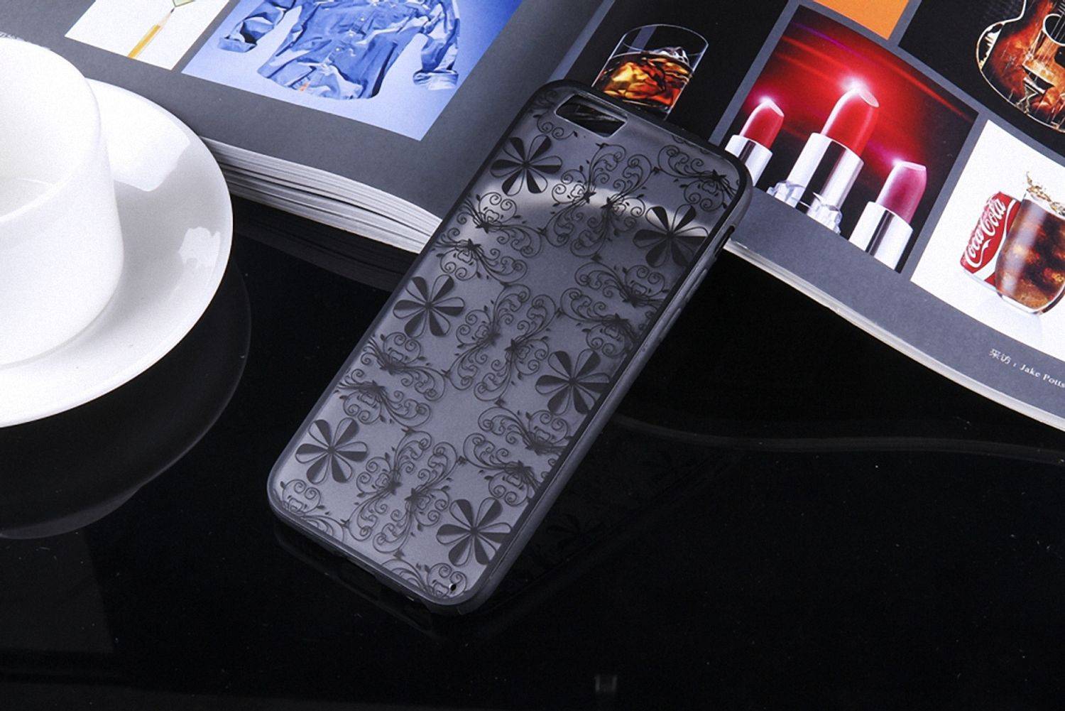 Apple iPhone 8 Handyhülle Backcover Schwarz