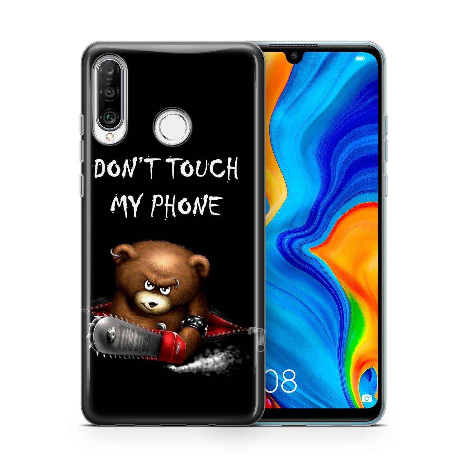 Huawei P40 Handyhülle Backcover Schwarz