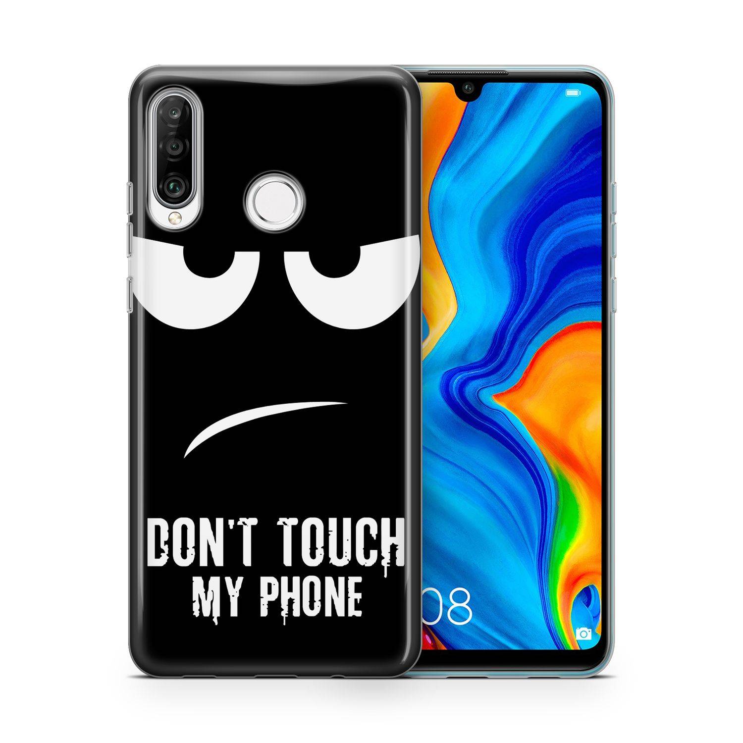 Huawei P40 Handyhülle Backcover Schwarz