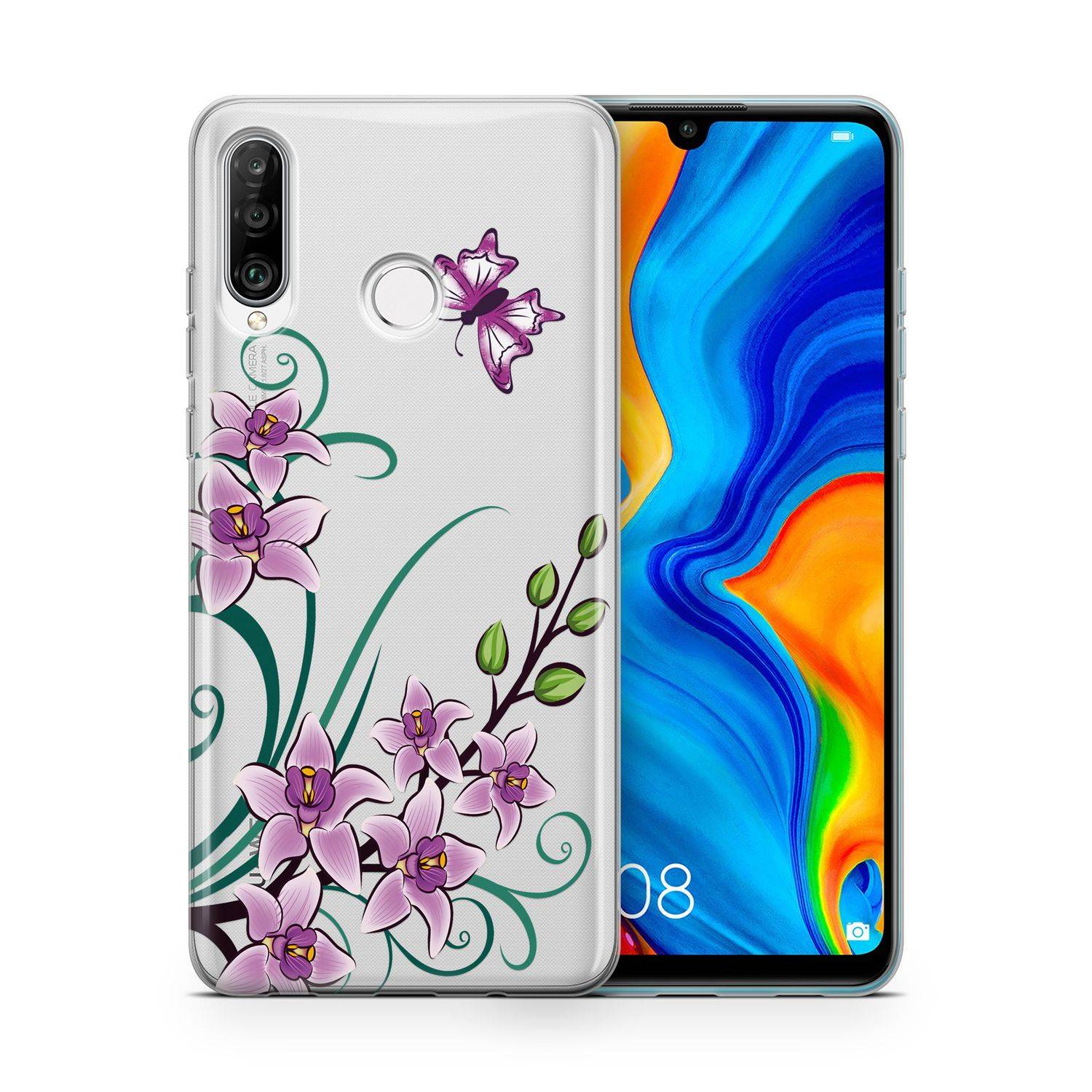 Huawei P40 Handyhülle Backcover Weiß