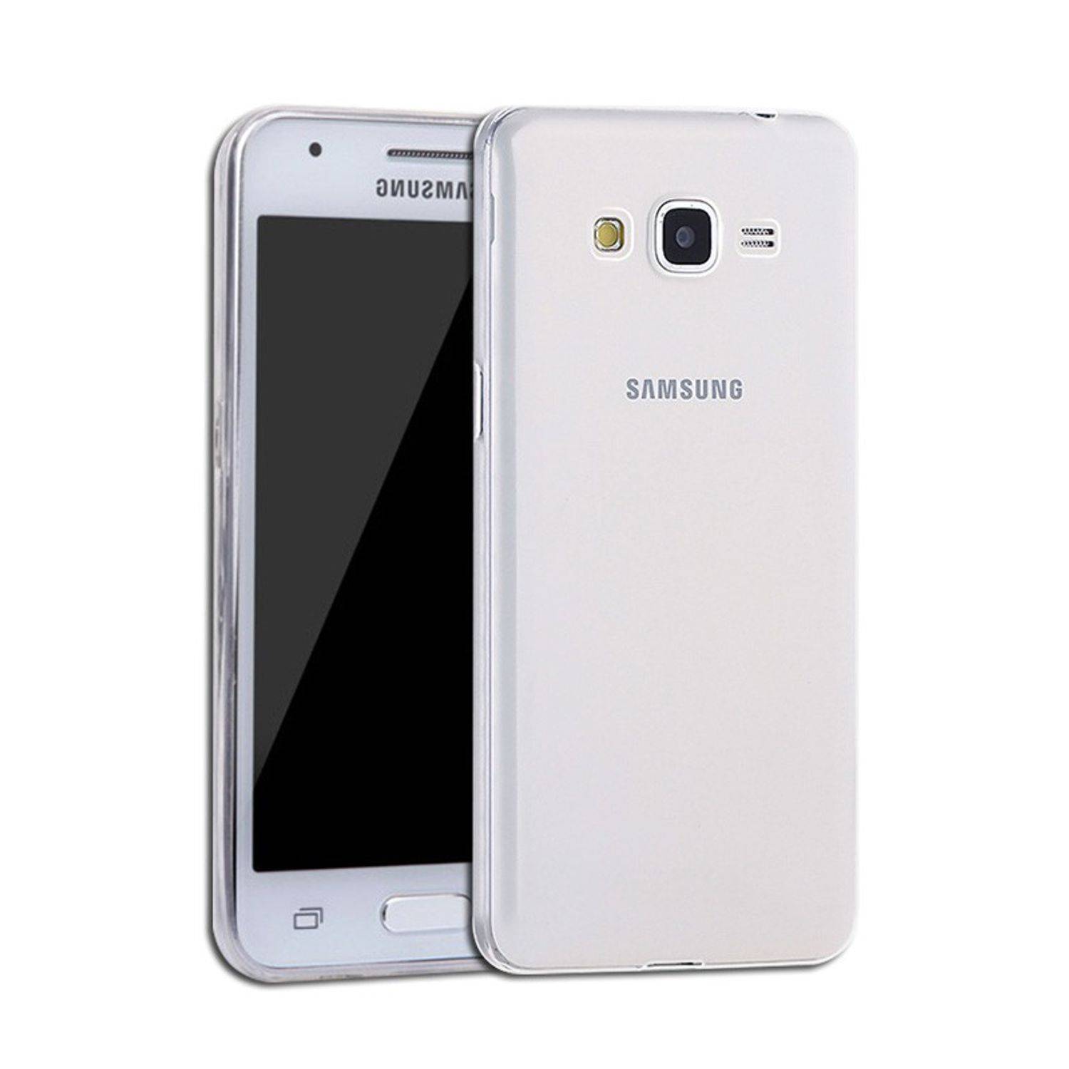 Samsung Galaxy Grand Prime Handyhülle Ultra Dünn Bumper Backcover Transparent