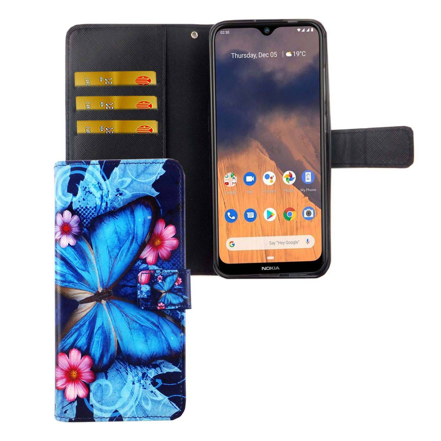 Nokia 2.3 Handyhülle Bookcover Blau