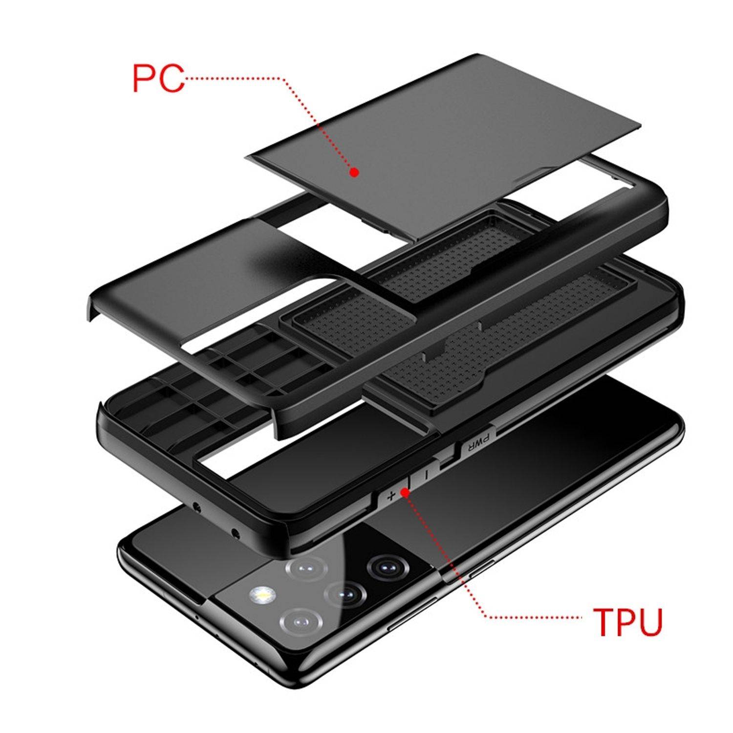 Samsung Galaxy S21 Ultra Handyhülle Backcover Backcover Rosa