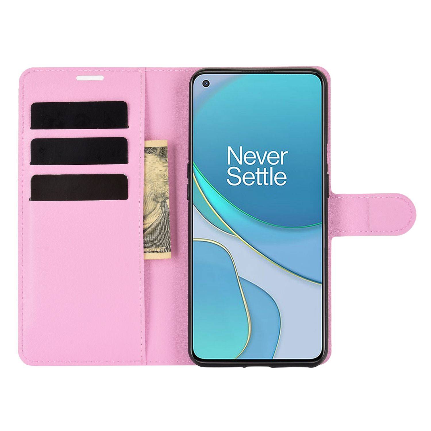 OnePlus 9 Handyhülle Bookcover Rosa