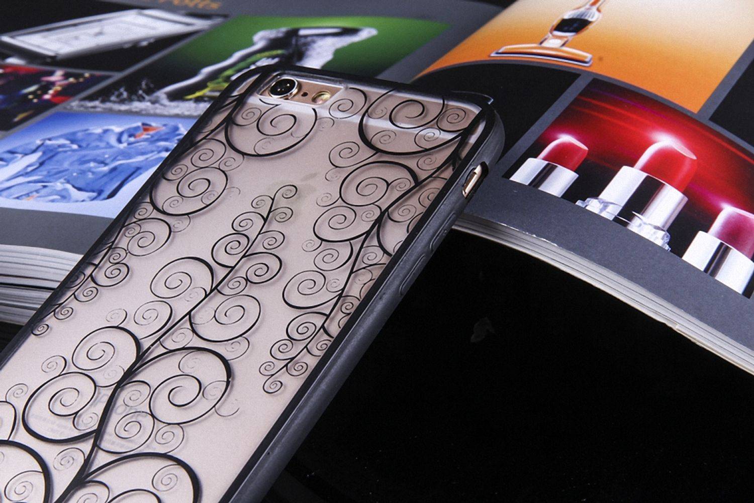 Apple iPhone 8 Handyhülle Backcover Schwarz