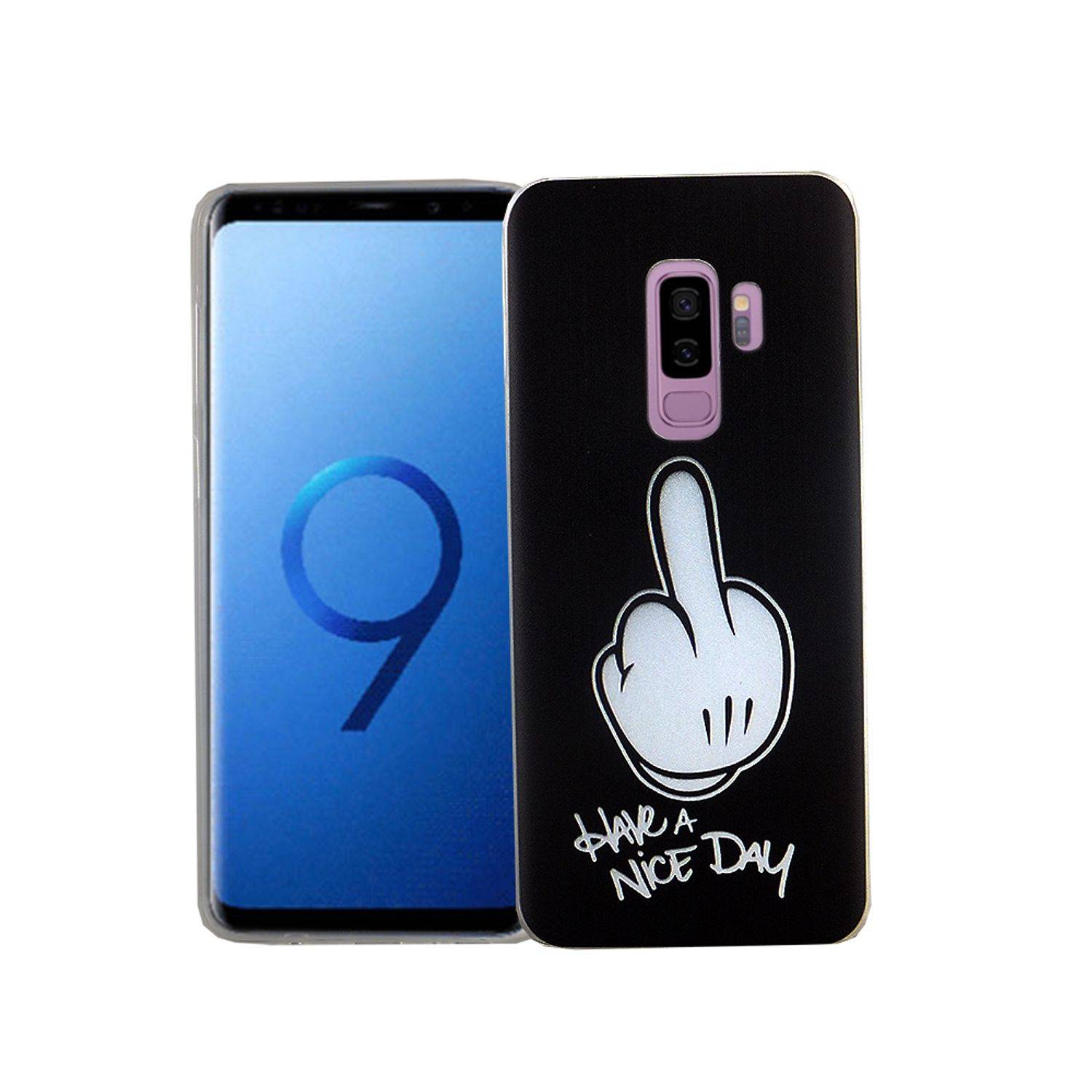 Samsung Galaxy S9 Plus Handyhülle Bumper Backcover Schwarz