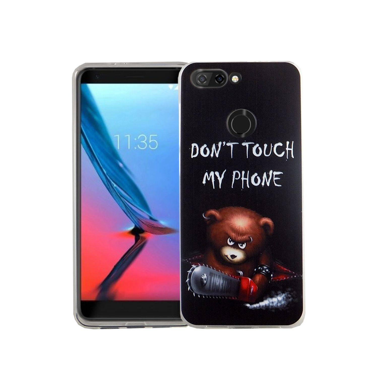 ZTE Blade V9 Handyhülle Bumper Backcover Schwarz