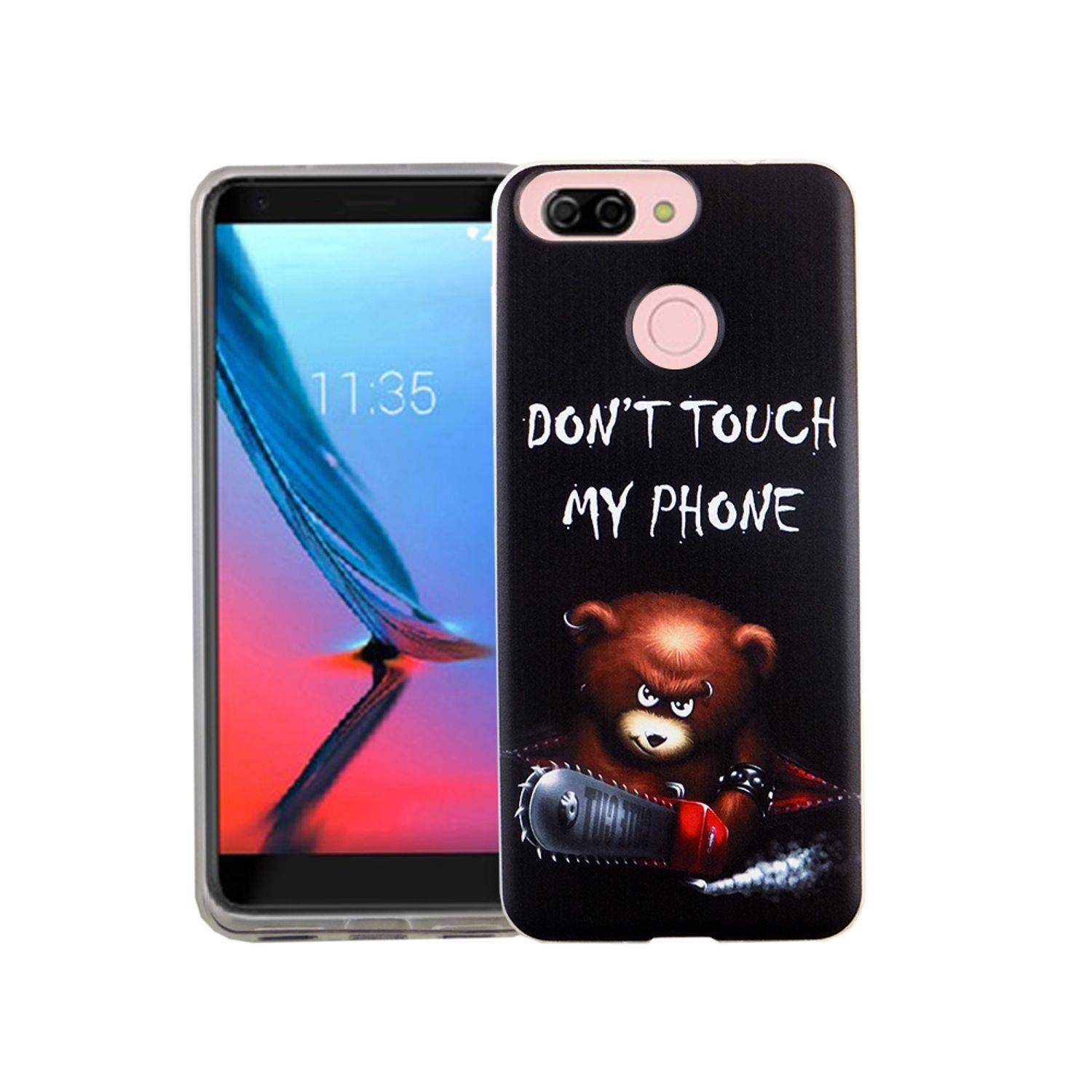 ZTE Blade V9 Vita Handyhülle Bumper Backcover Schwarz