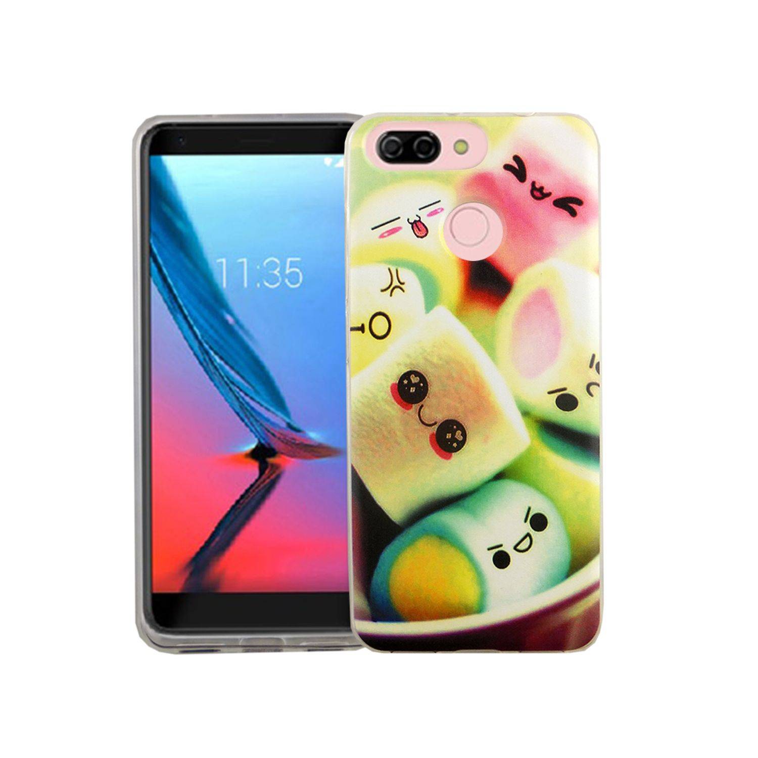 ZTE Blade V9 Vita Handyhülle Bumper Backcover Mehrfarbig