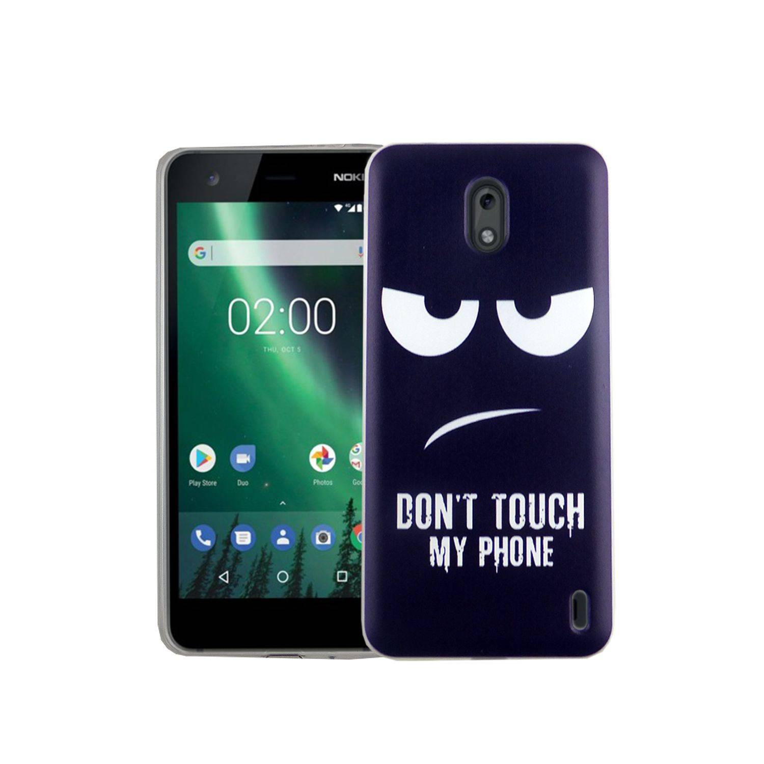 Nokia 2 Handyhülle Bumper Backcover Blau