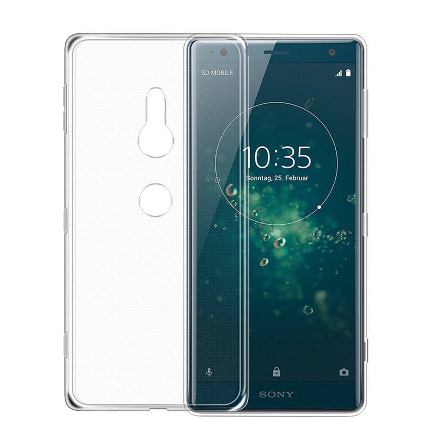 Sony Xperia XZ2 Handyhülle Bumper Backcover Transparent