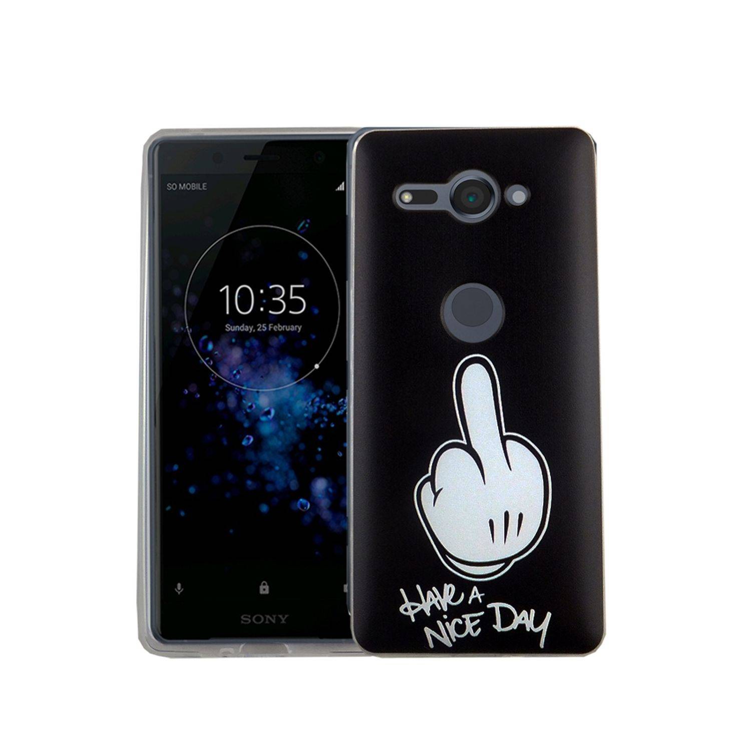 Sony Xperia XZ2 Compact Handyhülle Bumper Backcover Schwarz
