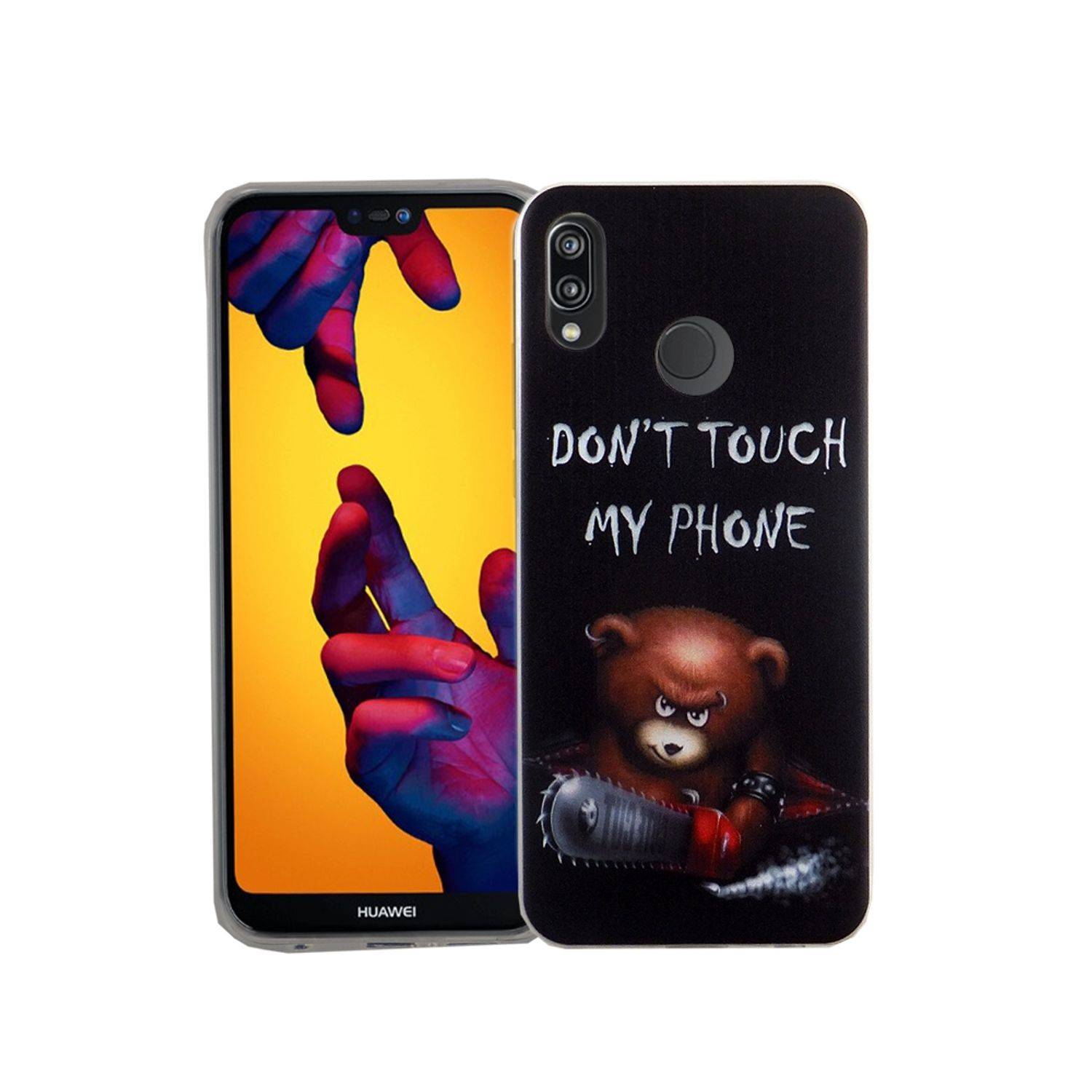 Huawei P20 Lite Handyhülle Bumper Backcover Schwarz