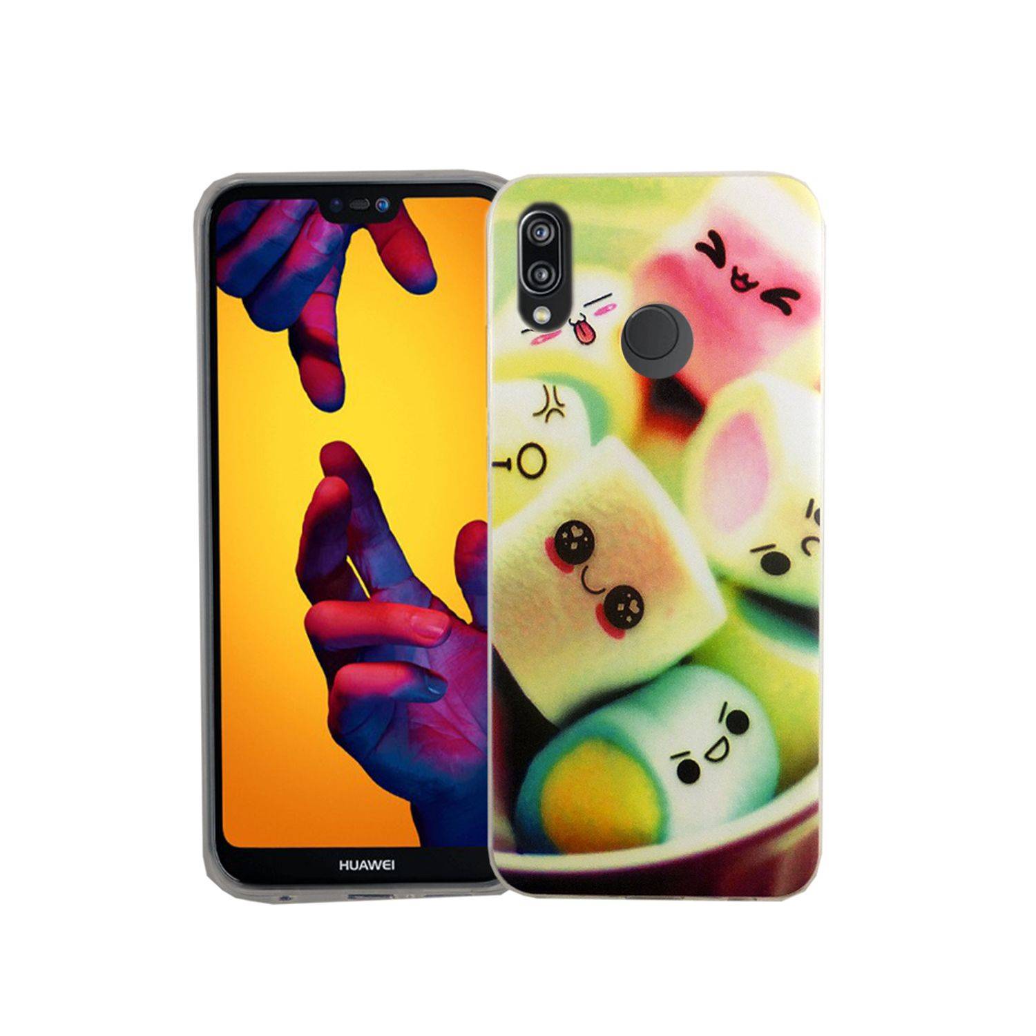 Huawei P20 Lite Handyhülle Bumper Backcover Mehrfarbig