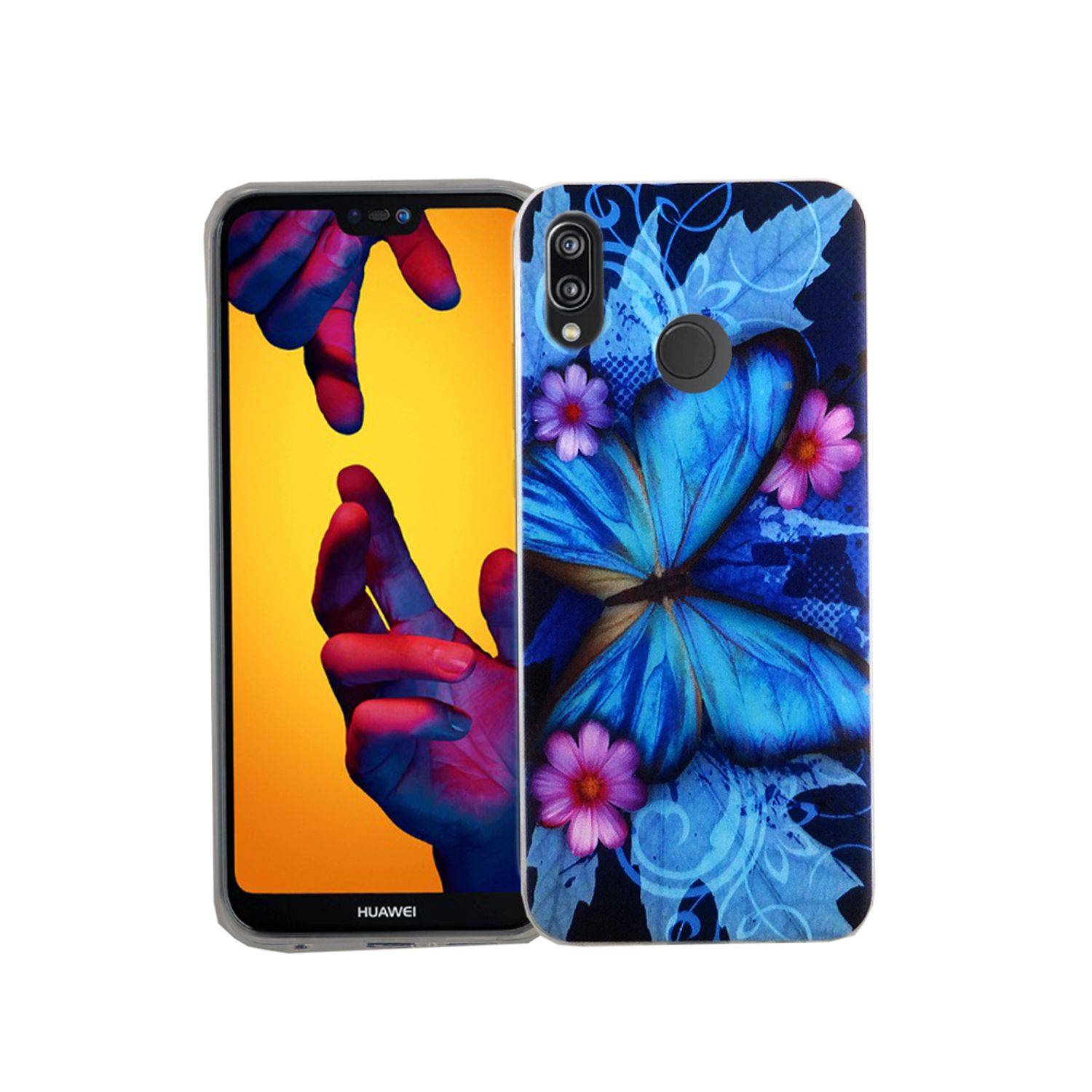 Huawei P20 Lite Handyhülle Bumper Backcover Blau