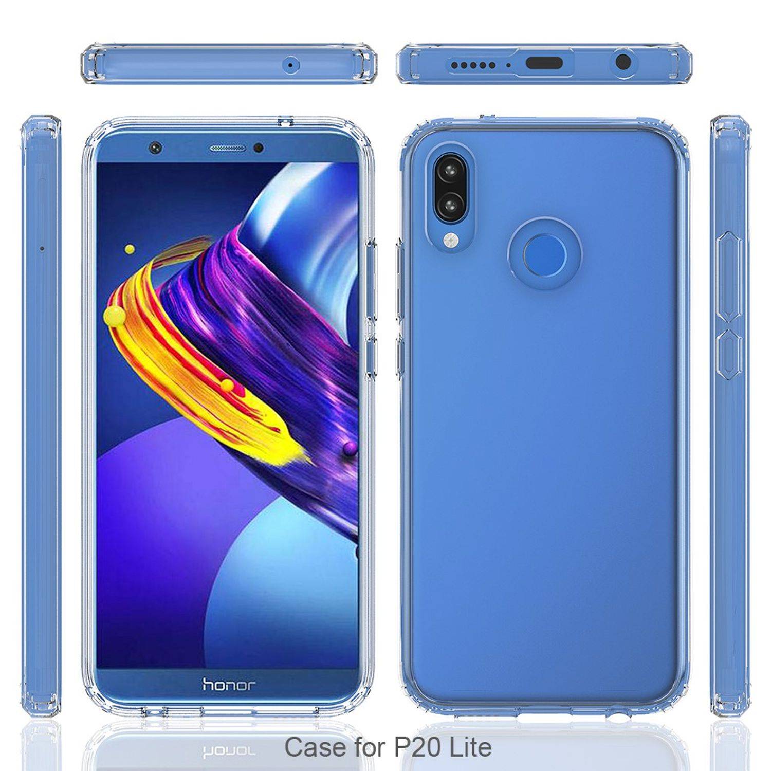 Huawei P20 Lite Handyhülle Bumper Backcover Transparent