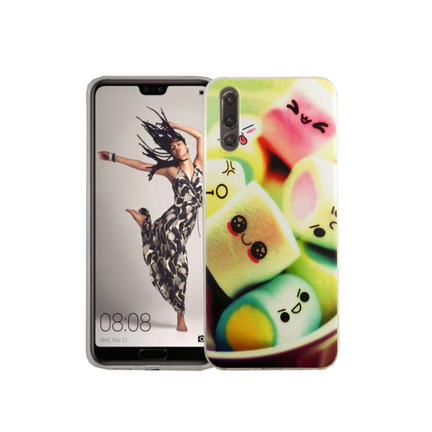 Huawei P20 Handyhülle Bumper Backcover Mehrfarbig