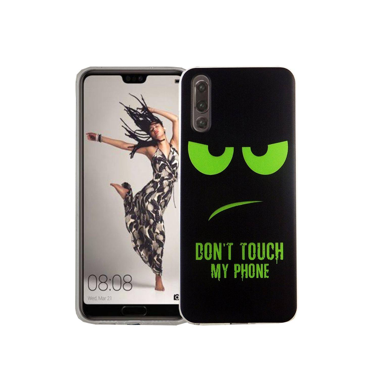 Huawei P20 Handyhülle Bumper Backcover Grün
