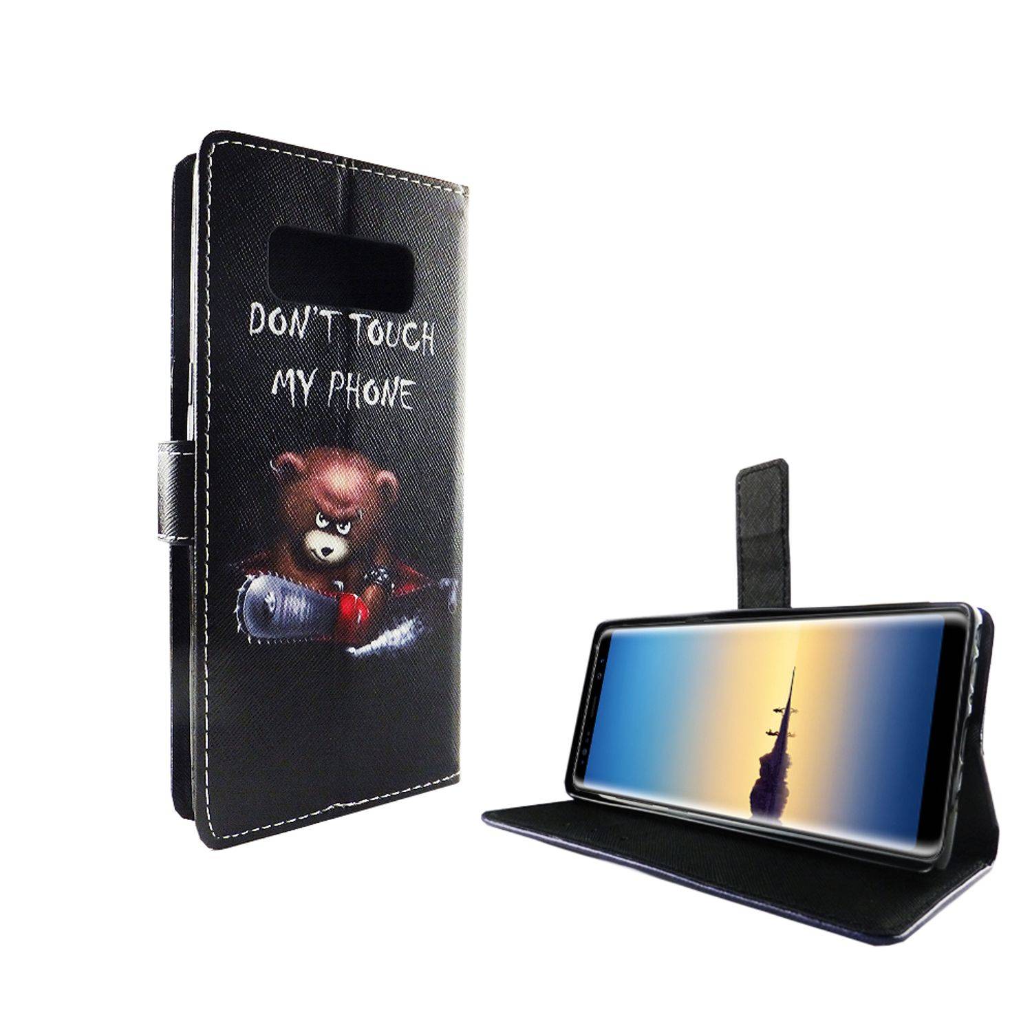 Samsung Galaxy Note 8 Handyhülle Bookcover Schwarz