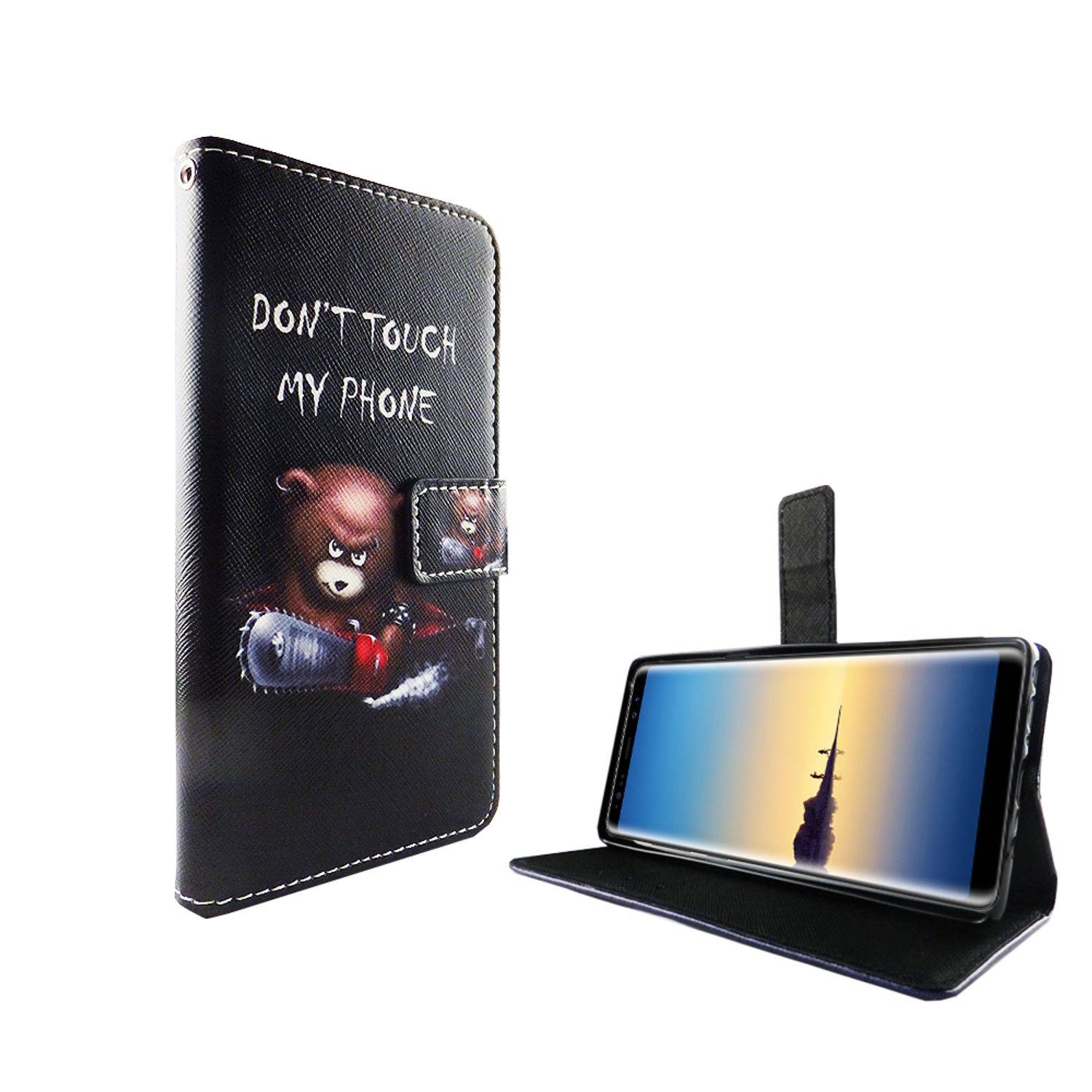 Samsung Galaxy Note 8 Handyhülle Bookcover Schwarz