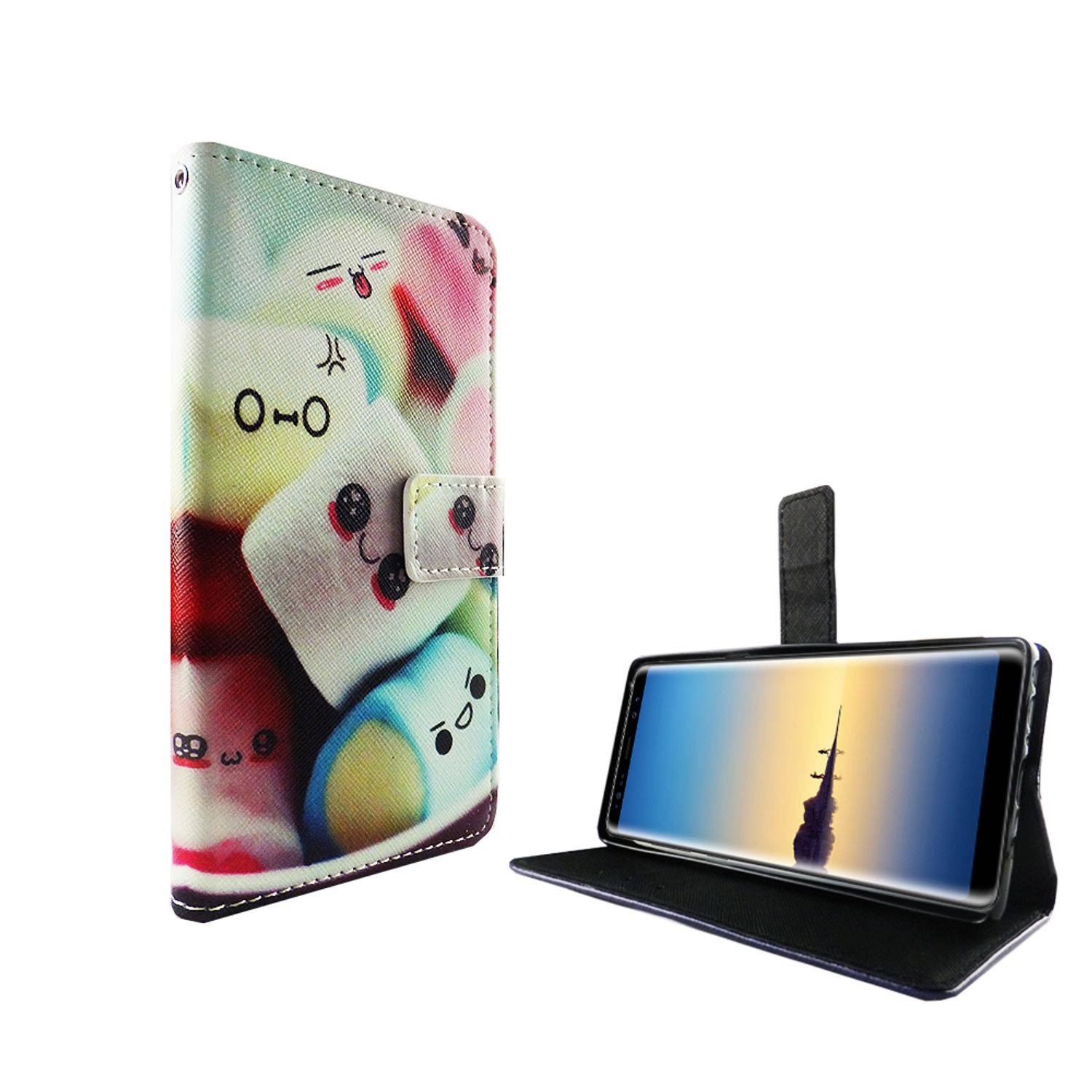 Samsung Galaxy Note 8 Handyhülle Bookcover Mehrfarbig