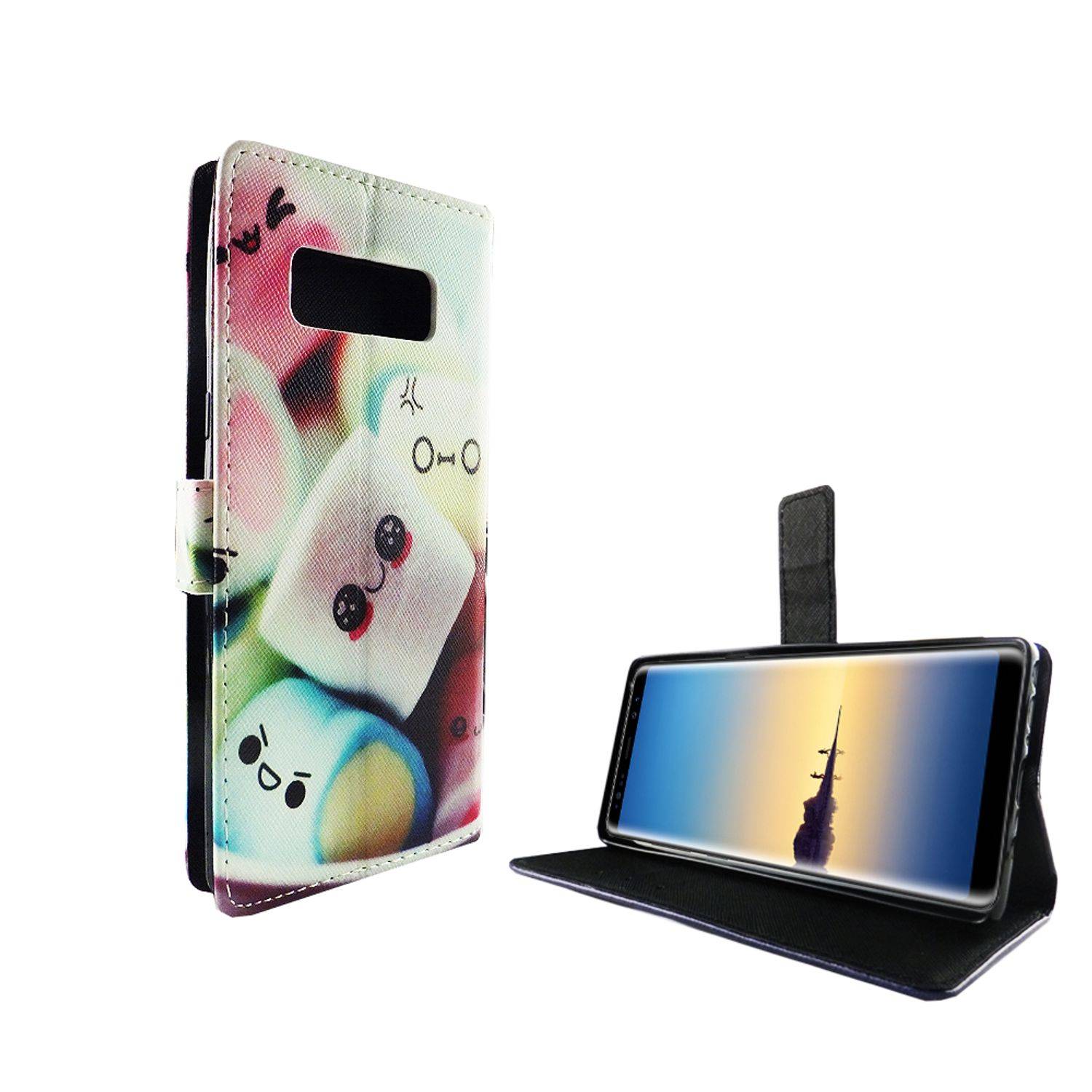 Samsung Galaxy Note 8 Handyhülle Bookcover Mehrfarbig