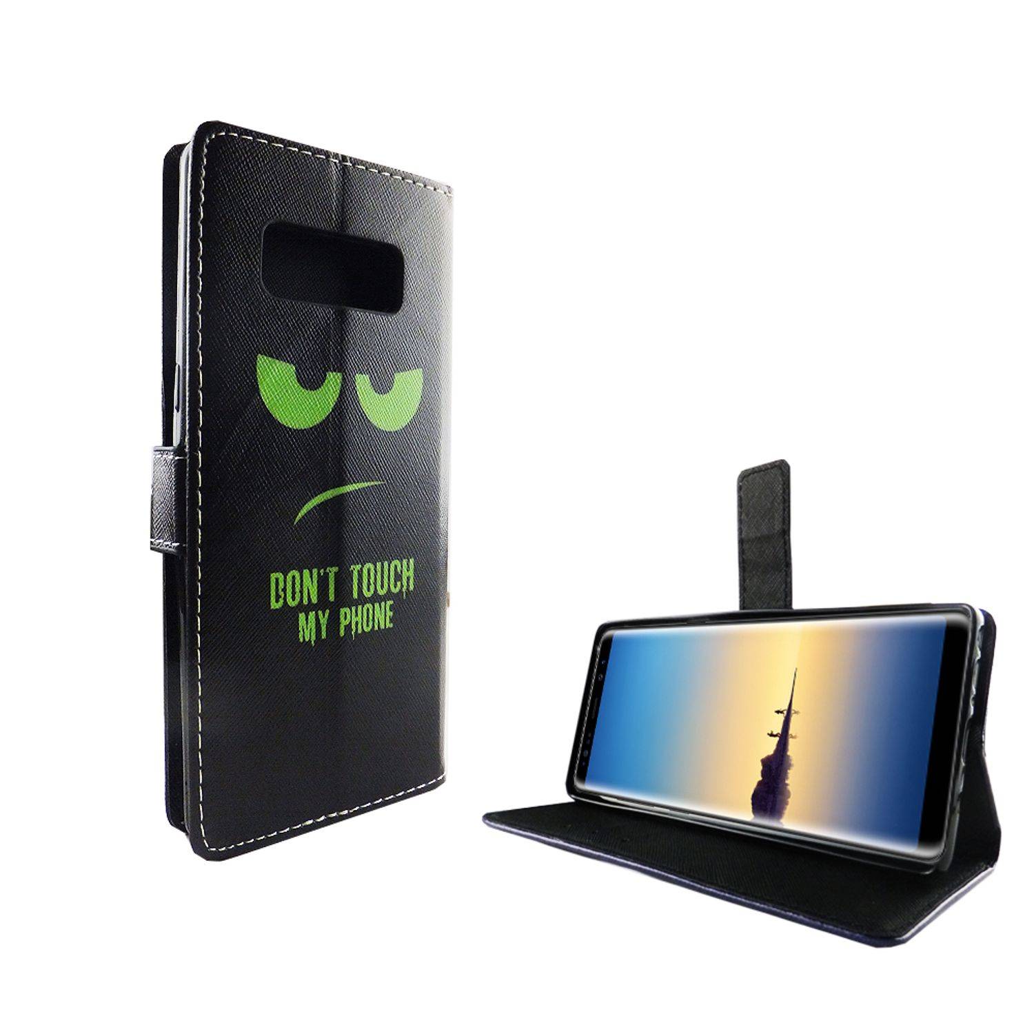 Samsung Galaxy Note 8 Handyhülle Bookcover Schwarz