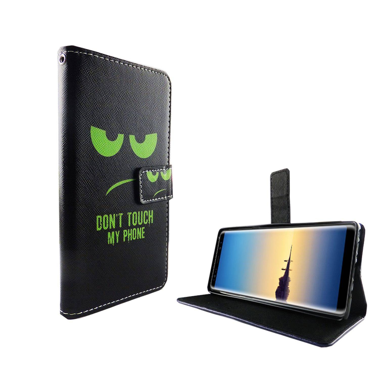Samsung Galaxy Note 8 Handyhülle Bookcover Schwarz