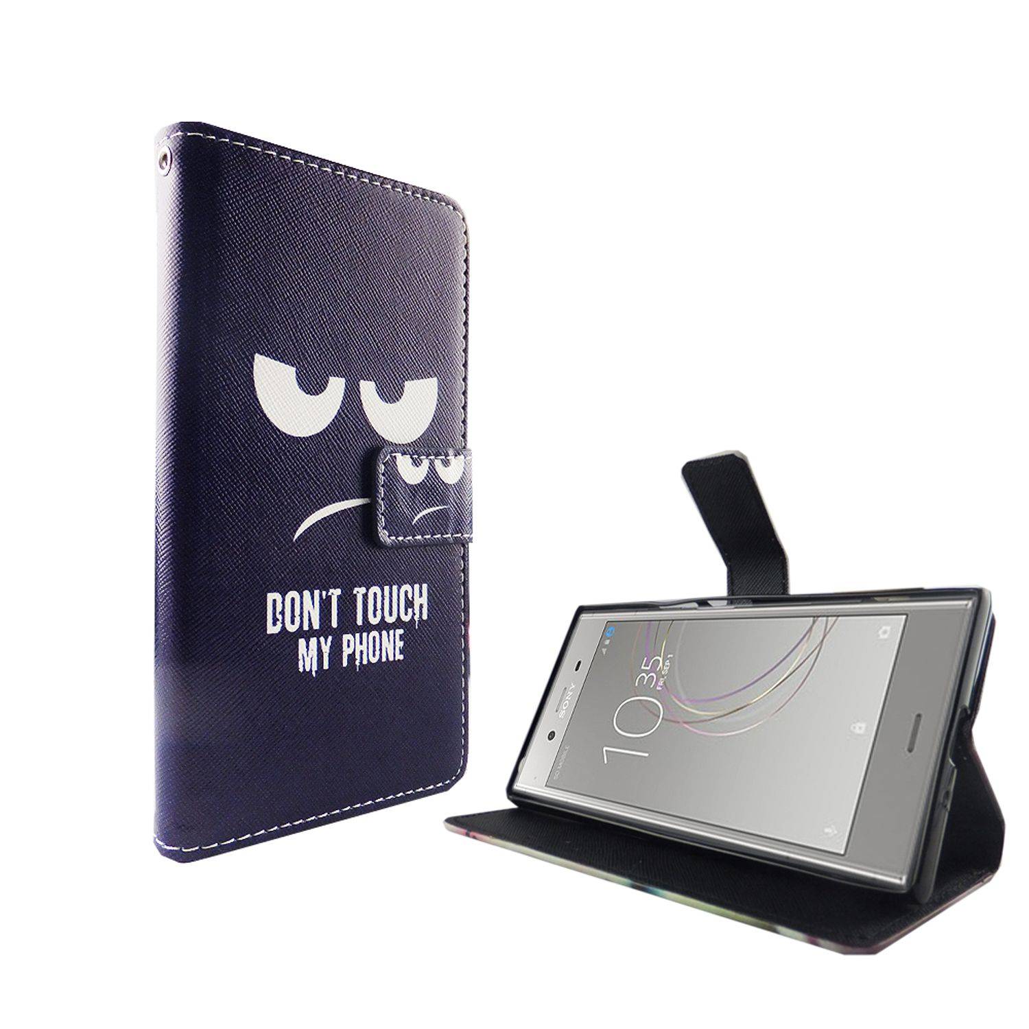 Sony Xperia XZ1 Handyhülle Bookcover Blau