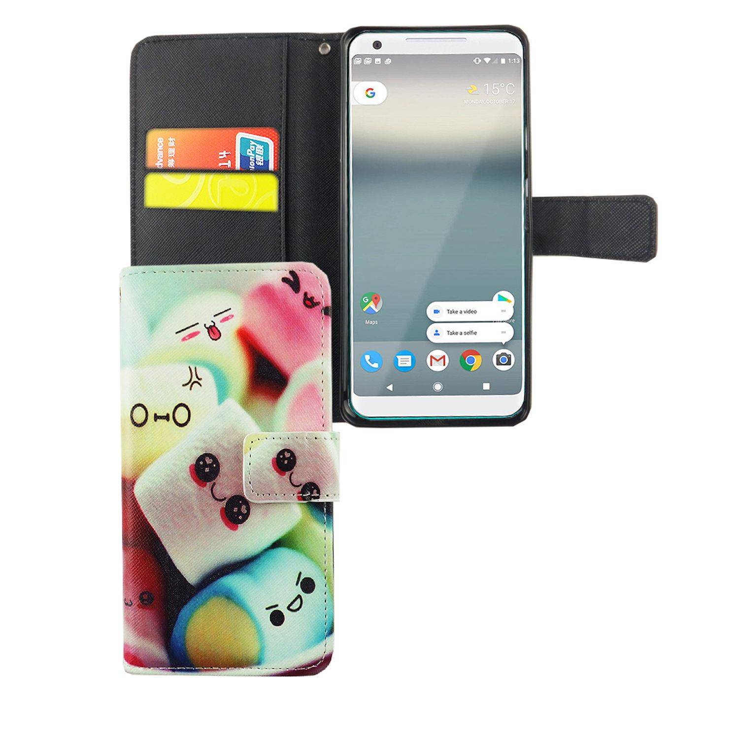 Google Pixel 2 XL Handyhülle Bookcover Mehrfarbig