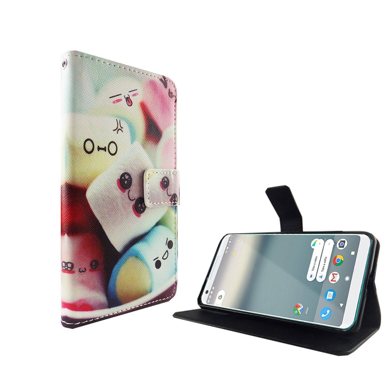Google Pixel 2 XL Handyhülle Bookcover Mehrfarbig