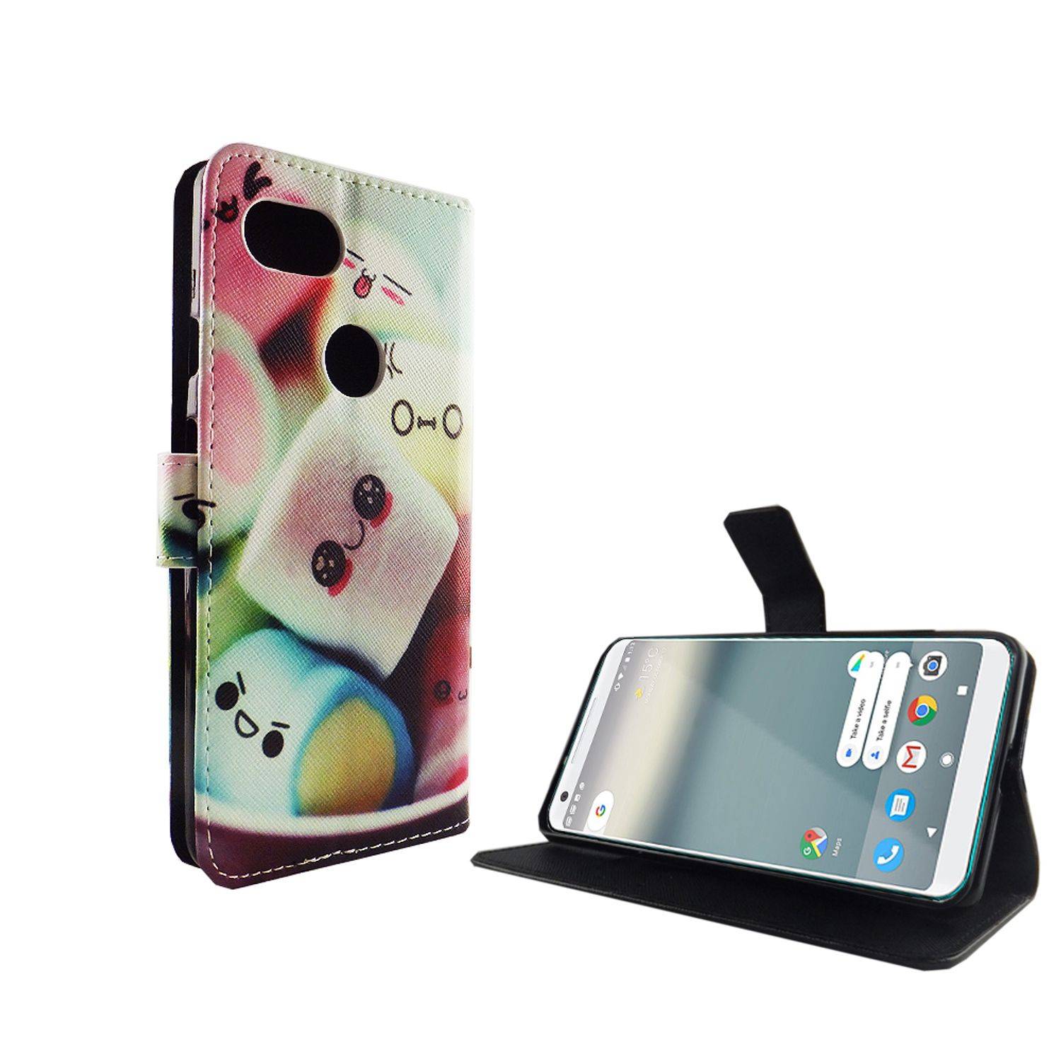 Google Pixel 2 XL Handyhülle Bookcover Mehrfarbig