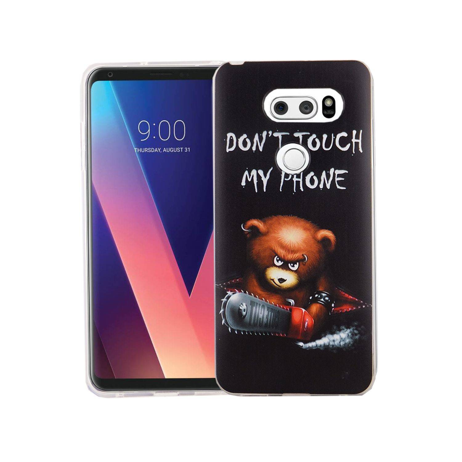 LG V30 Handyhülle Bumper Backcover Schwarz