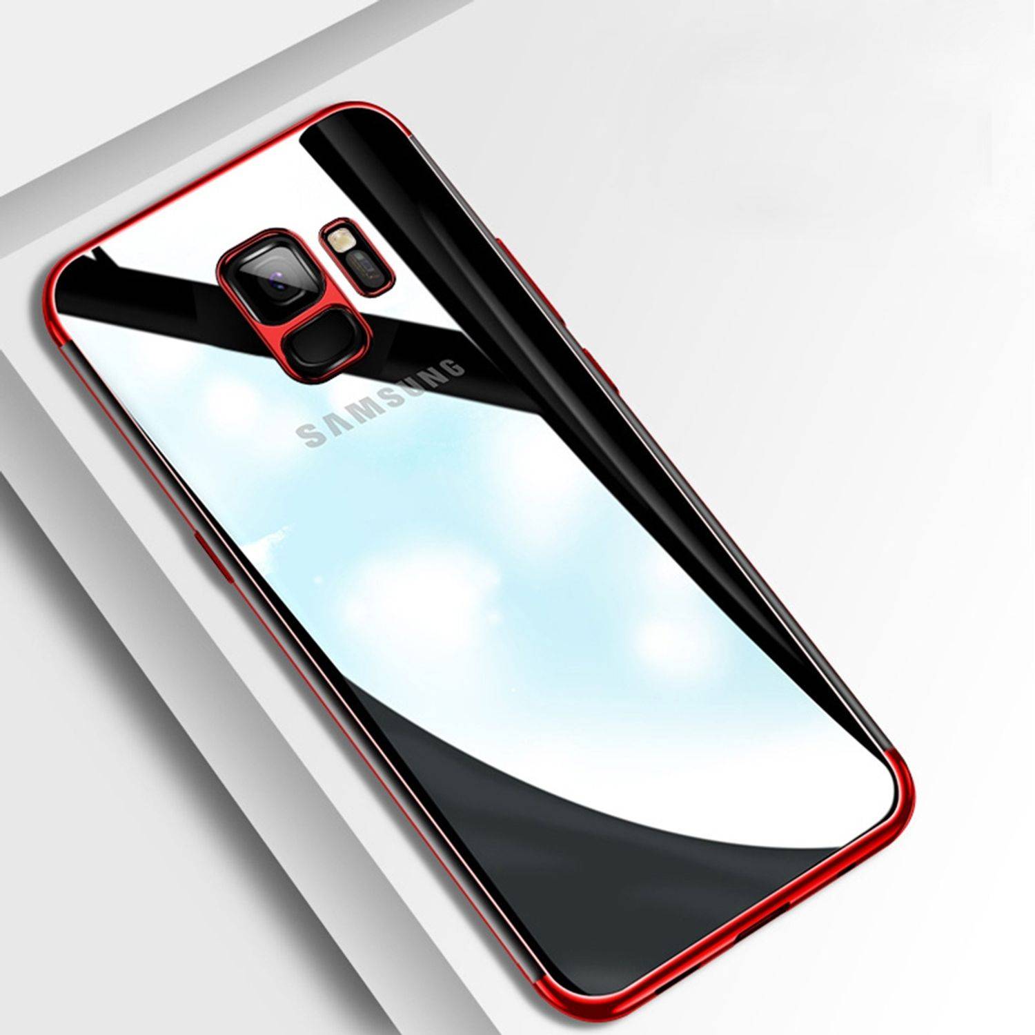 Samsung Galaxy S9 Handyhülle Bumper Backcover Gold