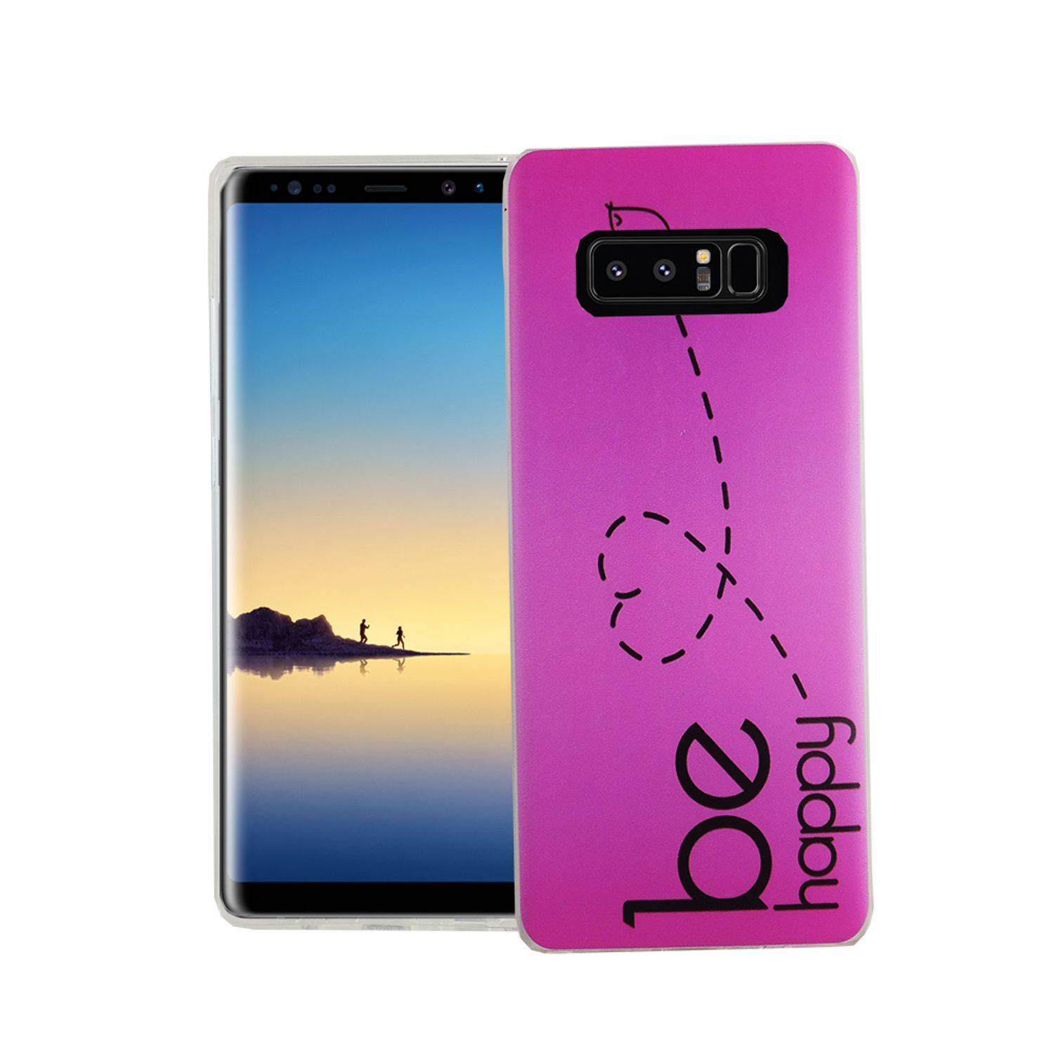 Samsung Galaxy Note 8 Handyhülle Bumper Backcover Rosa