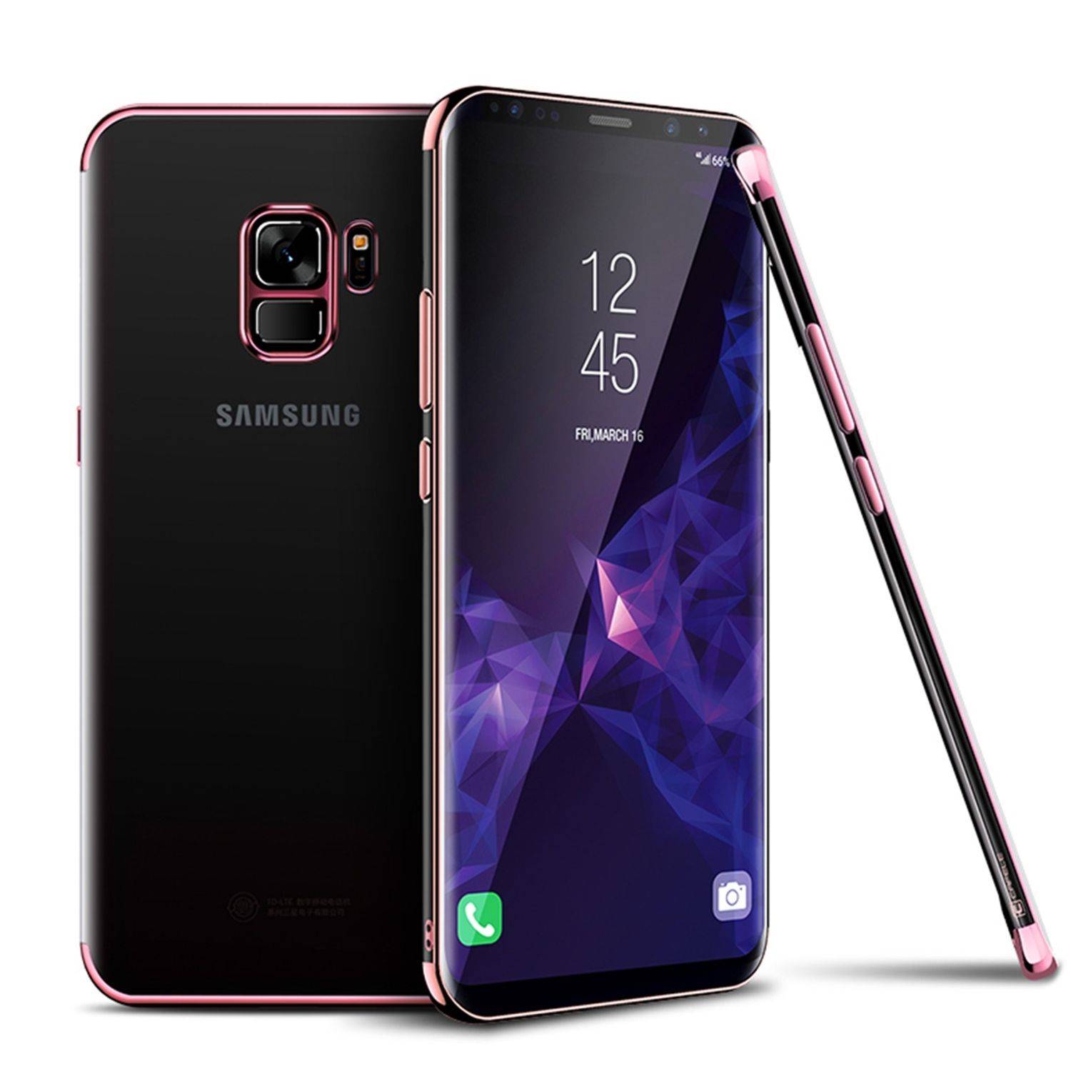Samsung Galaxy S9 Handyhülle Bumper Backcover Rosa