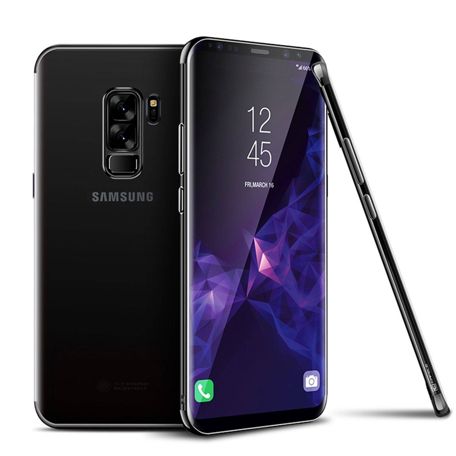 Samsung Galaxy S9 Plus Handyhülle Bumper Backcover Schwarz