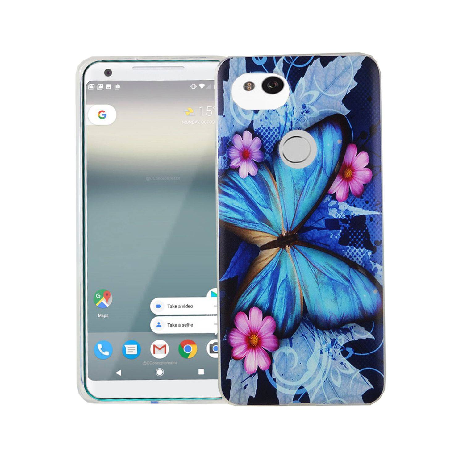 Google Pixel 2 XL Handyhülle Bumper Backcover Blau