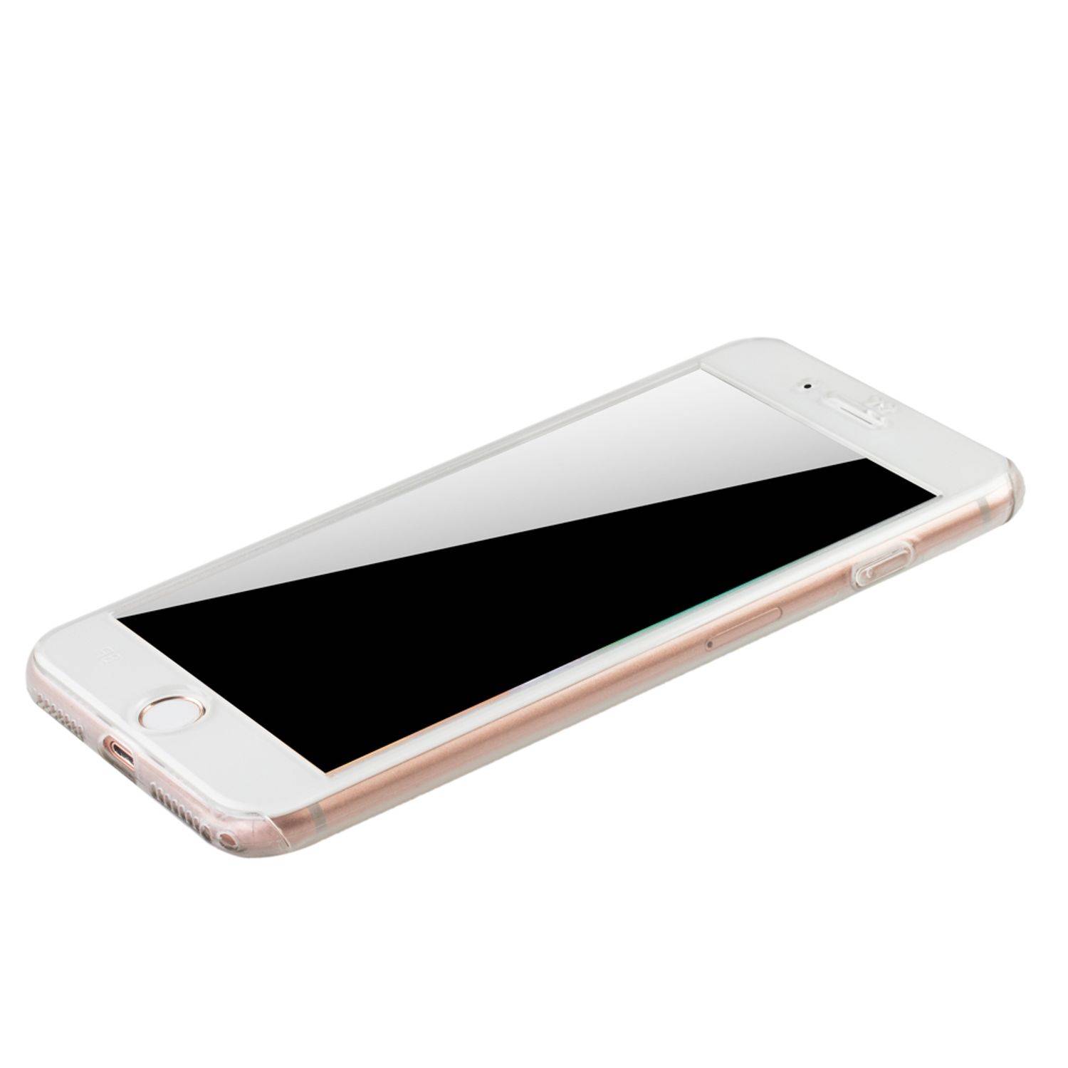 Apple iPhone 7 Plus Handyhülle 360 Grad Schutz Full Cover Transparent